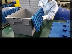 접이식 솔리드 박스 플라스틱 생선 바구니 접착 뚜?? 토트 저장용 760x570x620mm