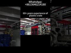 플라스틱 상자 접이식 적재 가능 보관 이삿짐 상자 뚜껑 부착 컨테이너