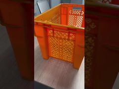 강화된 바닥 및 환기 설계를 갖춘 스택 및 네스트 플라스틱 상자