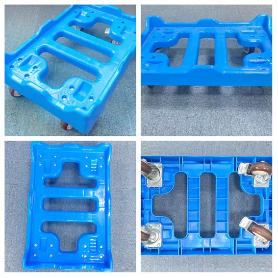 최신 회사 블로그 How to Choose the Right Plastic Dolly Cart for 600×400mm Euro Containers