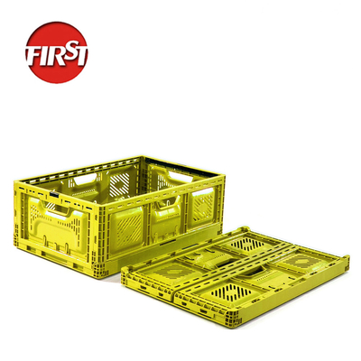 주문 폴더블 스택블 스토리지 비크 폴더블 이동 크레이트 600x400x52mm 40L 온라인 제조