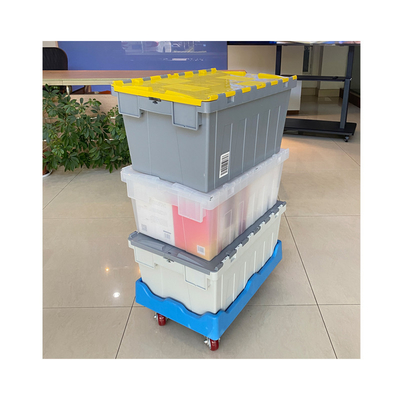 주문 550*370*350mm 편리한 보관 및 운송을 위한 비활성화 가능한 플라스틱 이동 상자 온라인 제조