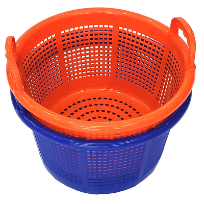 주문 Stackable Storage Ventilated Seafood M Plastic Shrimp Basket With Handle 온라인 제조