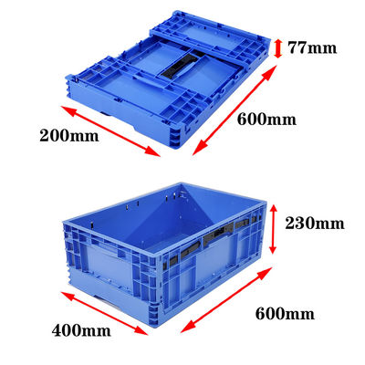 주문 600×400 덩어리 폴더블 캐스트 유로 PP 물류 상자 OEM 제조업체 반환 가능한 패키지 온라인 제조