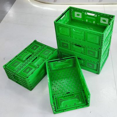 구입하다 폴더블 플라스틱 크레이트 제조자 600×400 공간 절약 물류를 위한 폴더블 플라스틱 크레이트 온라인 제조