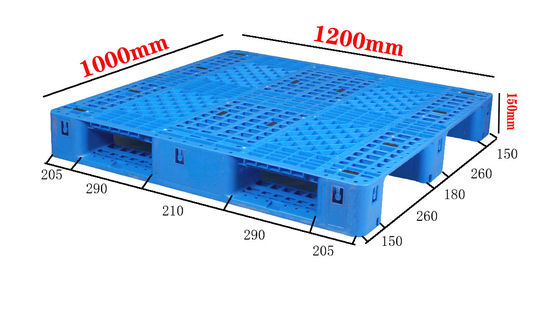 주문 Euro Pallet Plastic Stackable Heavy Duty Warehouse Logistics Cheap 1200×1000mm Plastic Pallet 온라인 제조