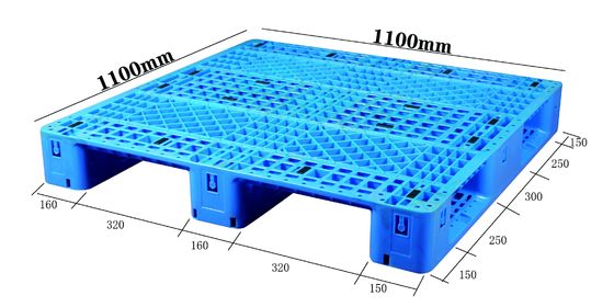 주문 산업용 플라스틱 팔레트 제조업체 HDPE 중량용 스택블 웨어하우스 운송 온라인 제조