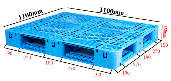 구입하다 1100×1100 플라스틱 팔레트 제조업체 헤비 듀티 HDPE 팔레트 OEM 사용자 정의 온라인 제조