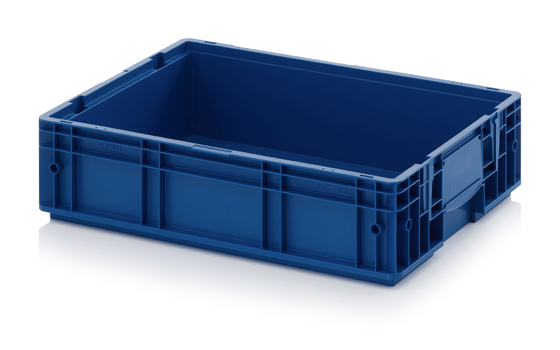 주문 600x400mm VDA 플라스틱 매출 상자 KLT 겹쳐질 수 있는 주사 재활용 PP EUR 플라스틱 용기 온라인 제조