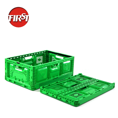 농산물 채소 600x400x220mm 40L를위한  Mesh 접이 가능한 플라스틱 운송 상자